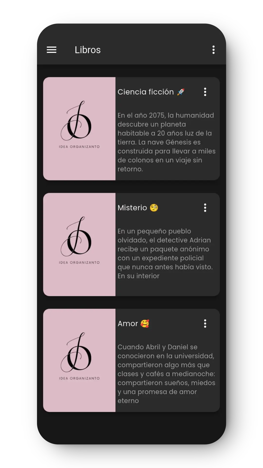 Screenshot 1 of Idea Organizanto